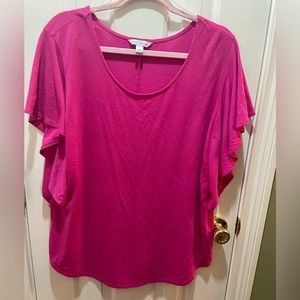 Plus size hot pink top